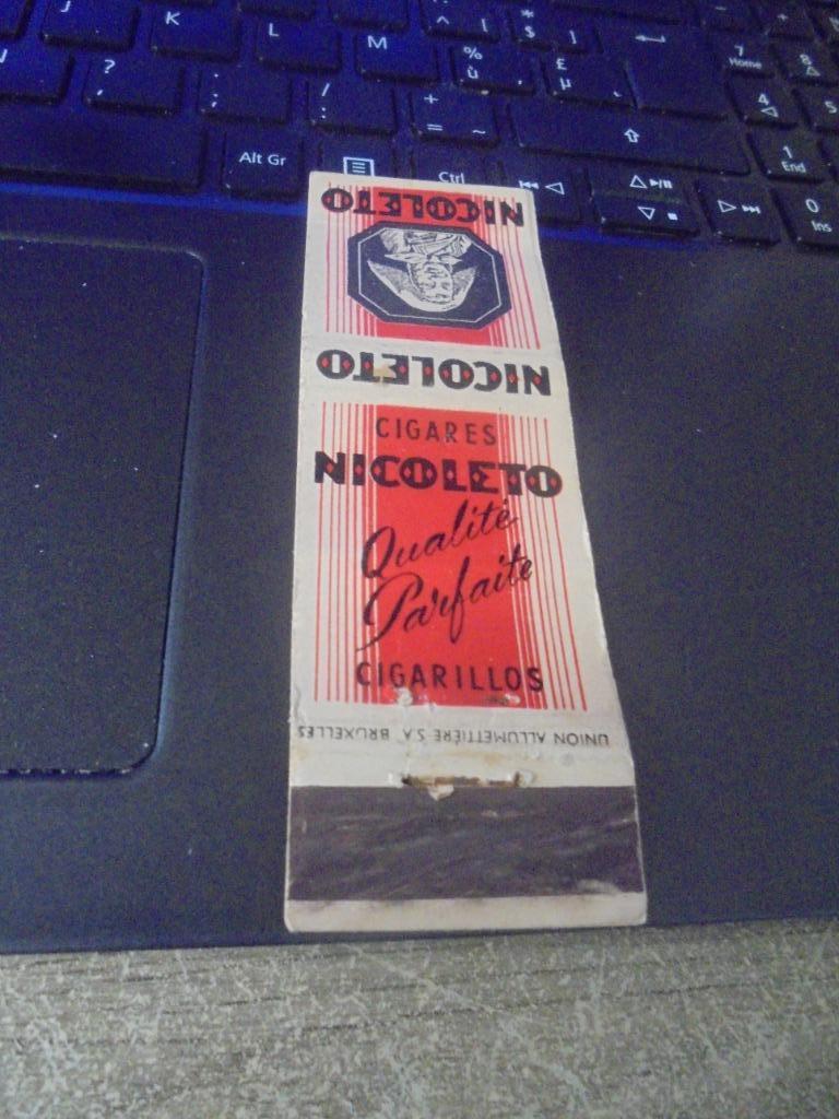 cigares Nicoleto, Enlèvement ou Envoi, Utilisé, Boîtes ou marques d'allumettes
