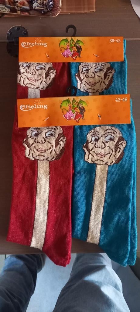 Efteling Langnek kousen sokken sprookjesbos nieuw., Verzamelen, Ophalen of Verzenden, Nieuw