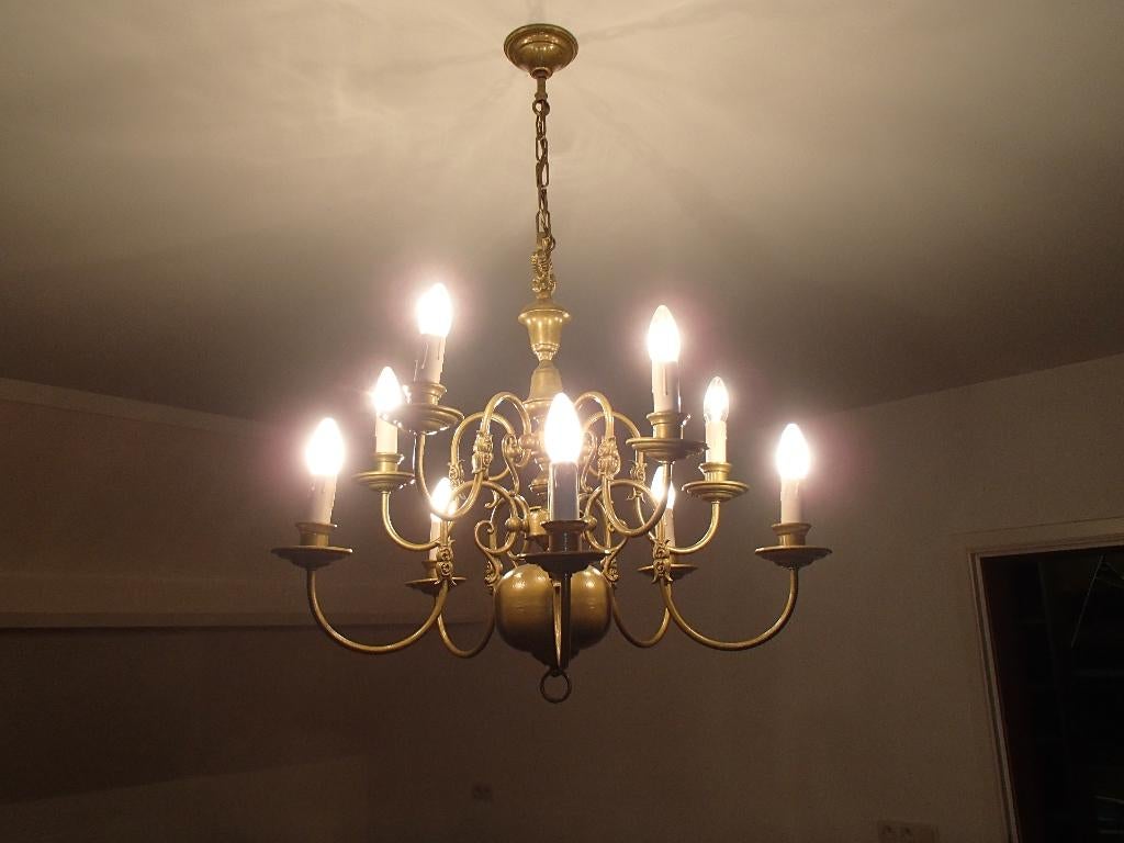 Koperen luchter (nr.61), Antiek en Kunst, Ophalen