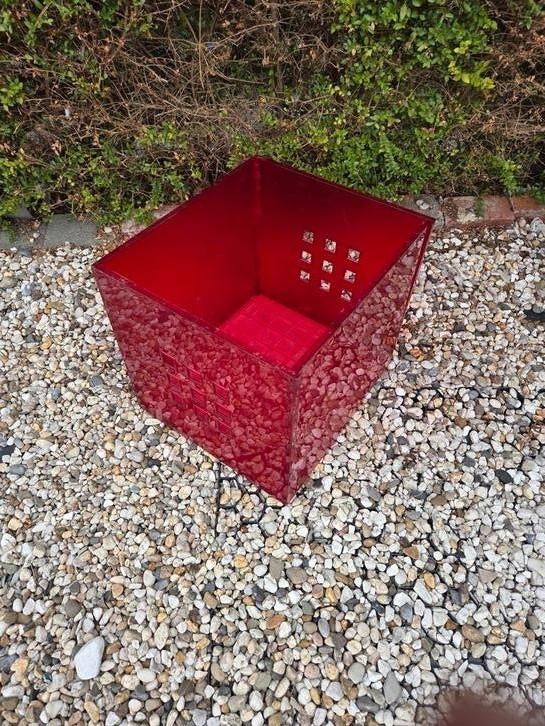 Vintage 70's platenbak., Ophalen of Verzenden, Zo goed als nieuw