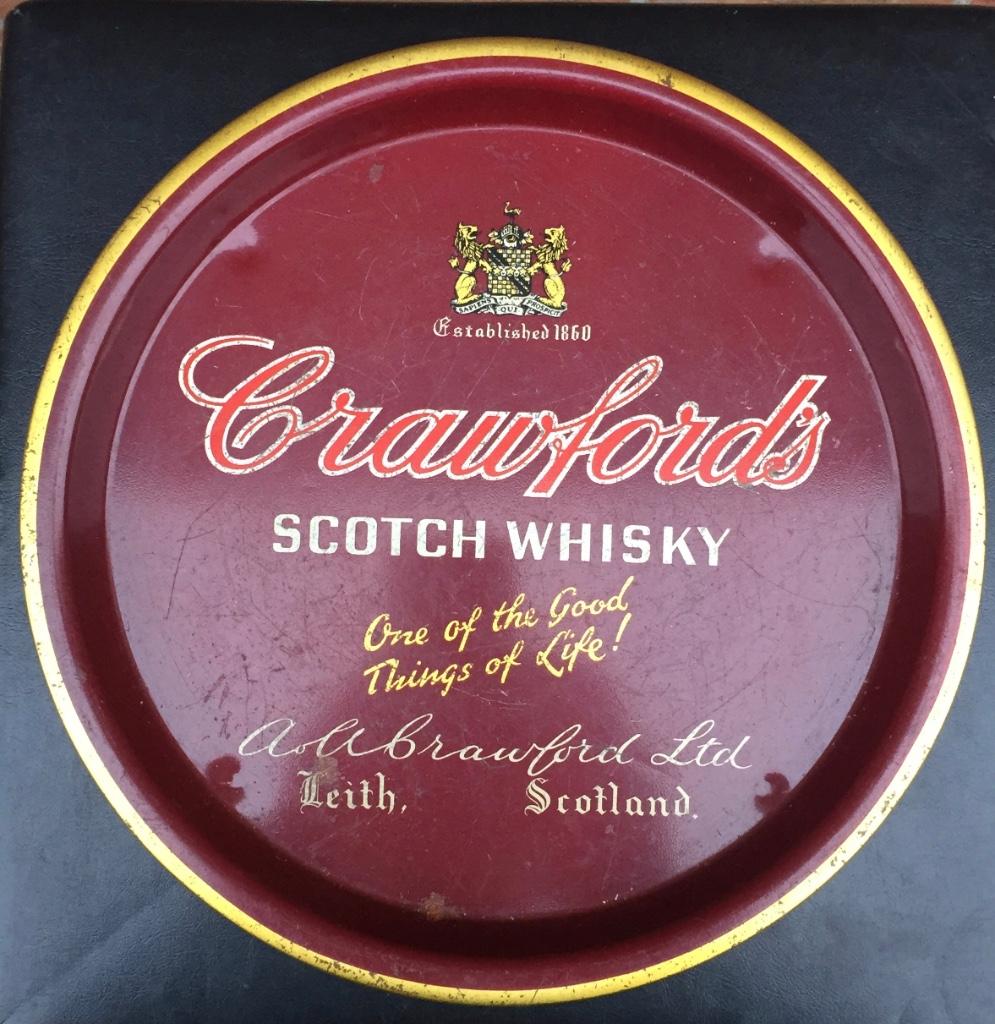 Plateau / plateau Crawford's Scotch Whisky, Collections, Marques & Objets publicitaires, Enlèvement ou Envoi, Utilisé, Ustensile