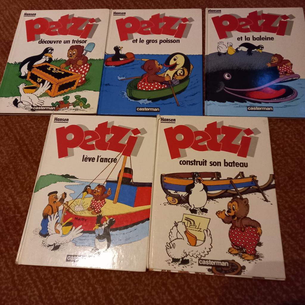 PETZI   lot des tomes 1-2-3-4 et 5, Livres, BD, Envoi