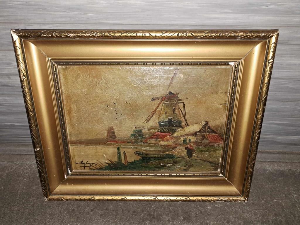 huile sur panneau signe louis van lint, Antiquités & Art, Art | Peinture | Classique, Enlèvement ou Envoi
