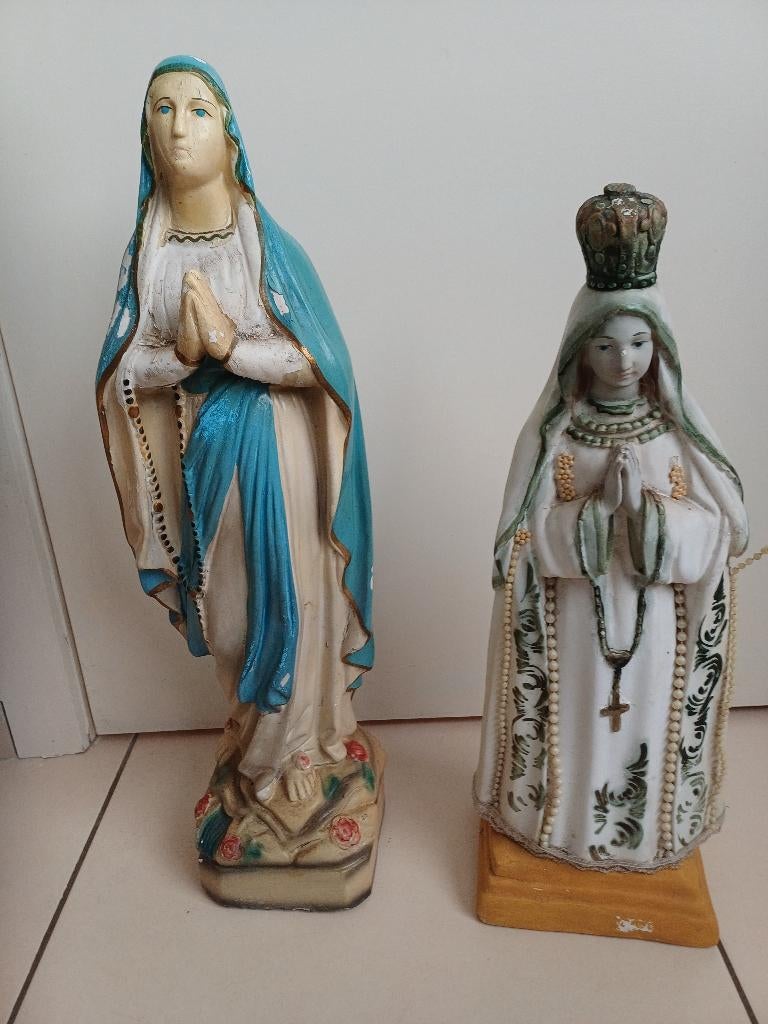 Heiligenbeelden Onze Lieve Vrouw., Antiek en Kunst, Curiosa en Brocante, Ophalen