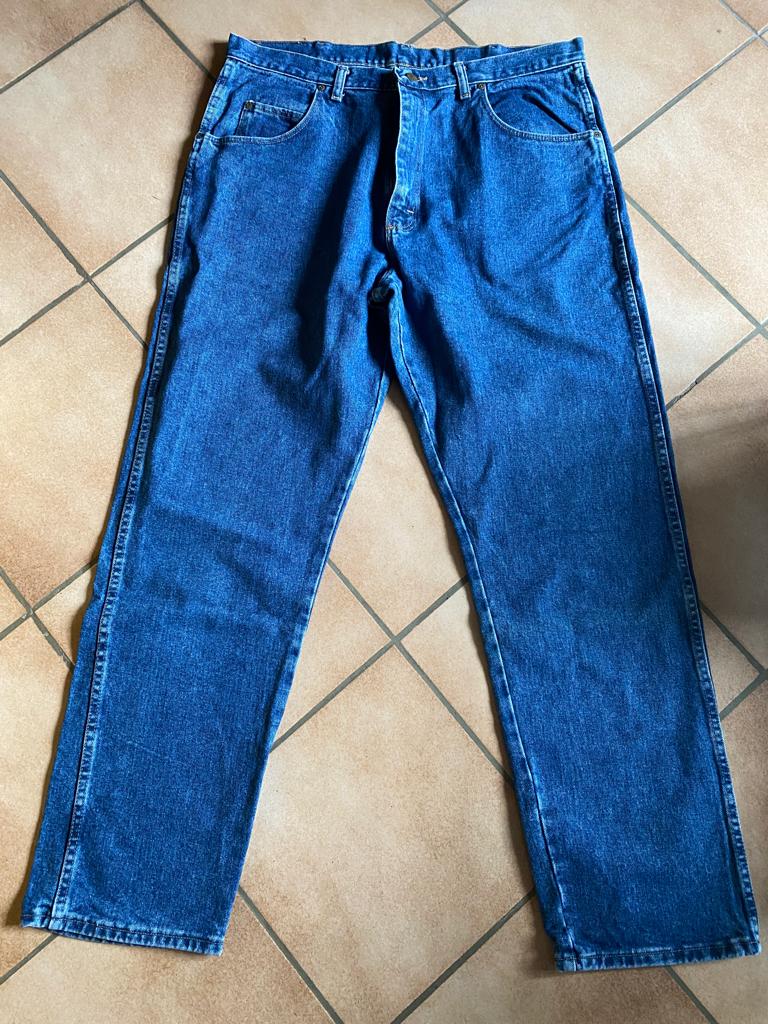 Wrangler blauwe jeans W38 L32 in uitstekende staat, W36 - W38 (confectie 52/54), Wrangler, Gedragen, Verzenden