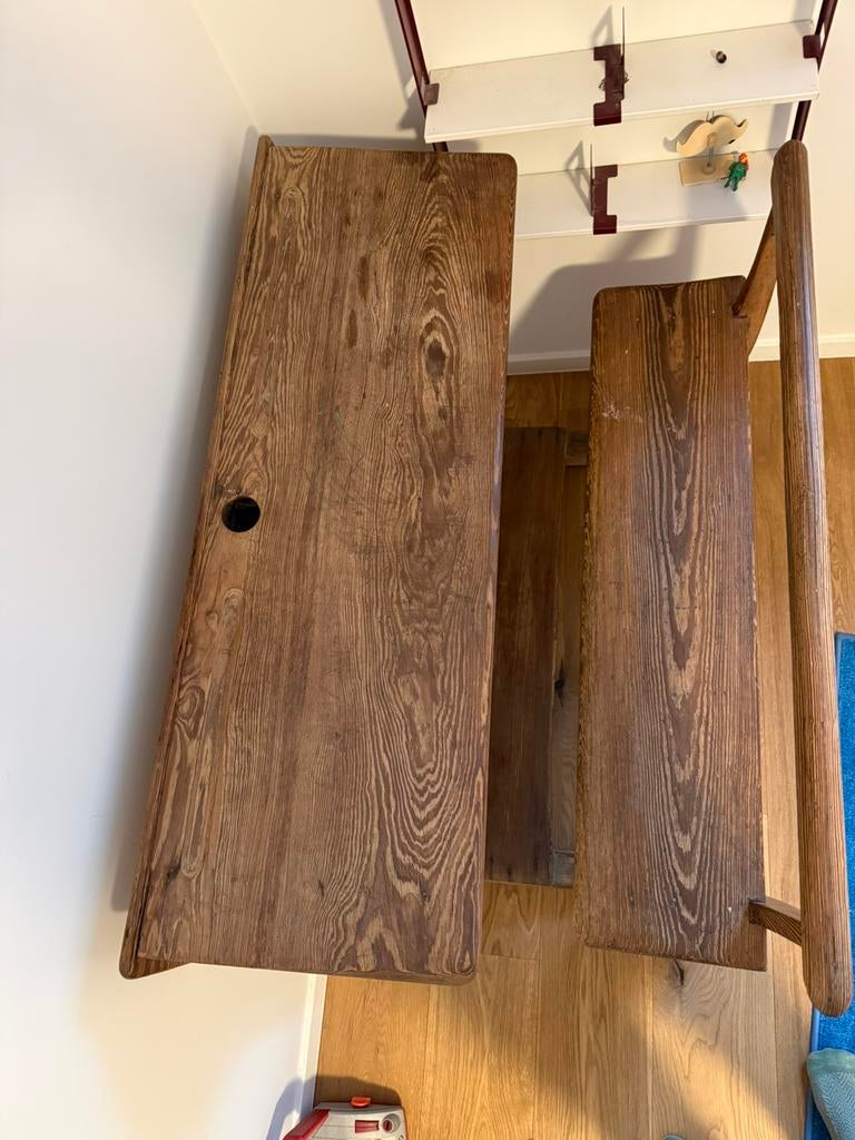 Pupitre d’écolier vintage, Enlèvement, Utilisé