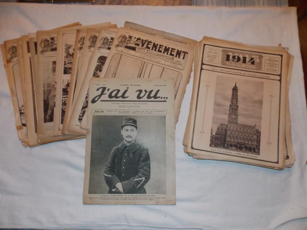 lot Journaux de la Première Guerre mondiale, Livres, Enlèvement ou Envoi, Utilisé, Autres types