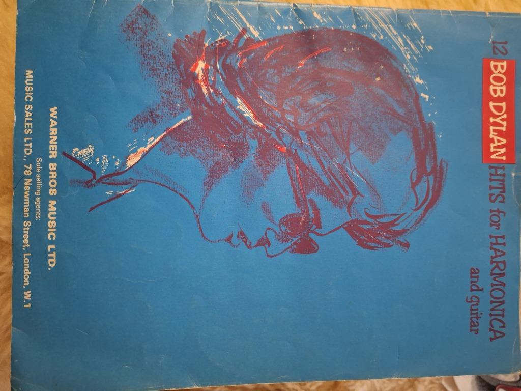 12 chansons de BOB DYLAN pour harmonica et guitare, Enlèvement, Utilisé, Autres formats, Progressif