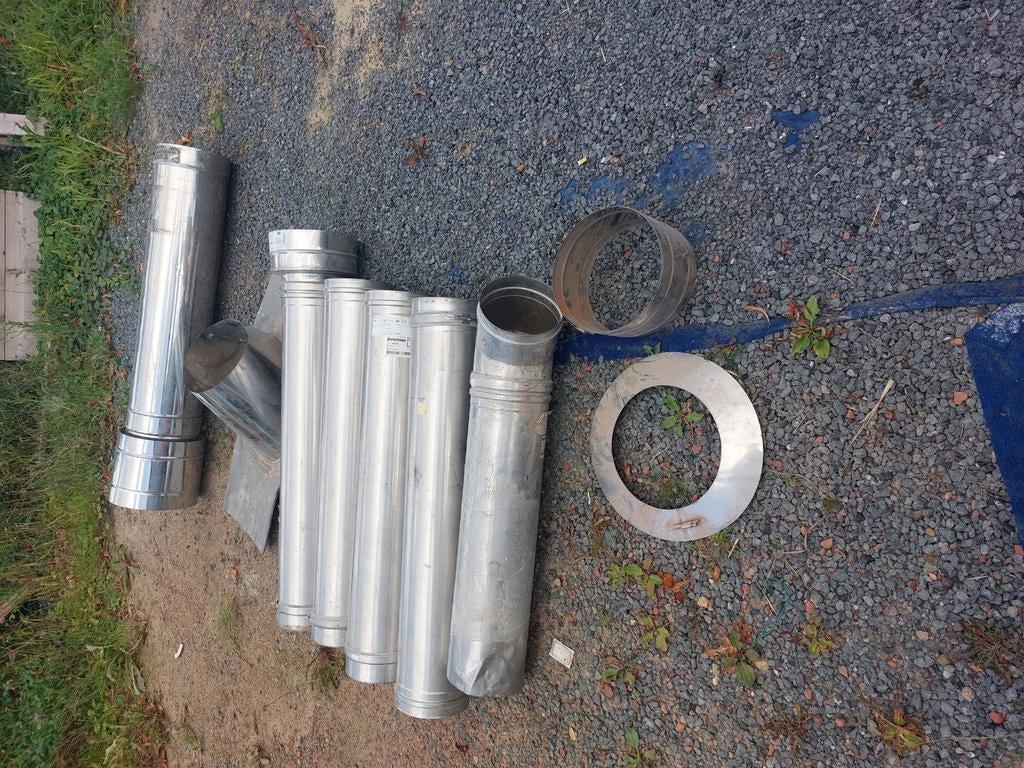 Inox schouwbuis 180mm., Doe-het-zelf en Bouw, Ophalen