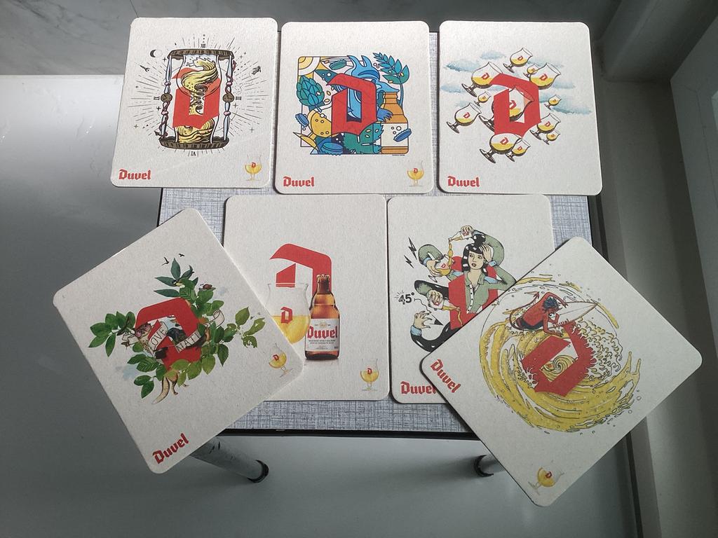 Bierviltjes duvel, Verzamelen, Ophalen of Verzenden, Zo goed als nieuw