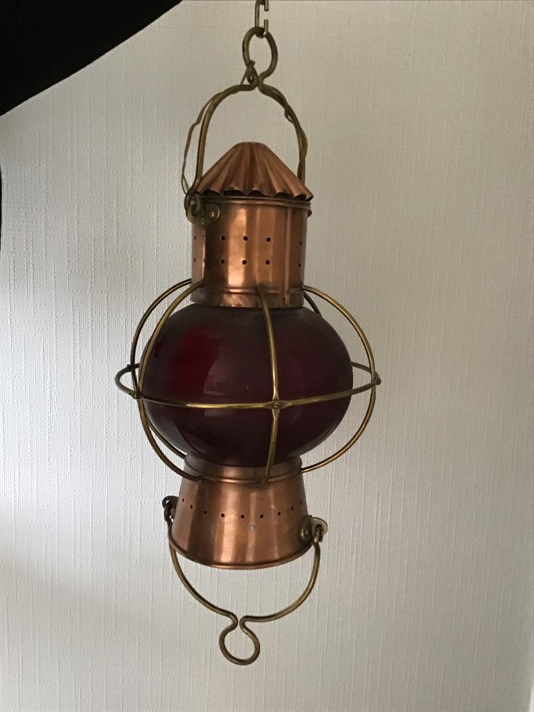 Oude scheepslamp, Ophalen