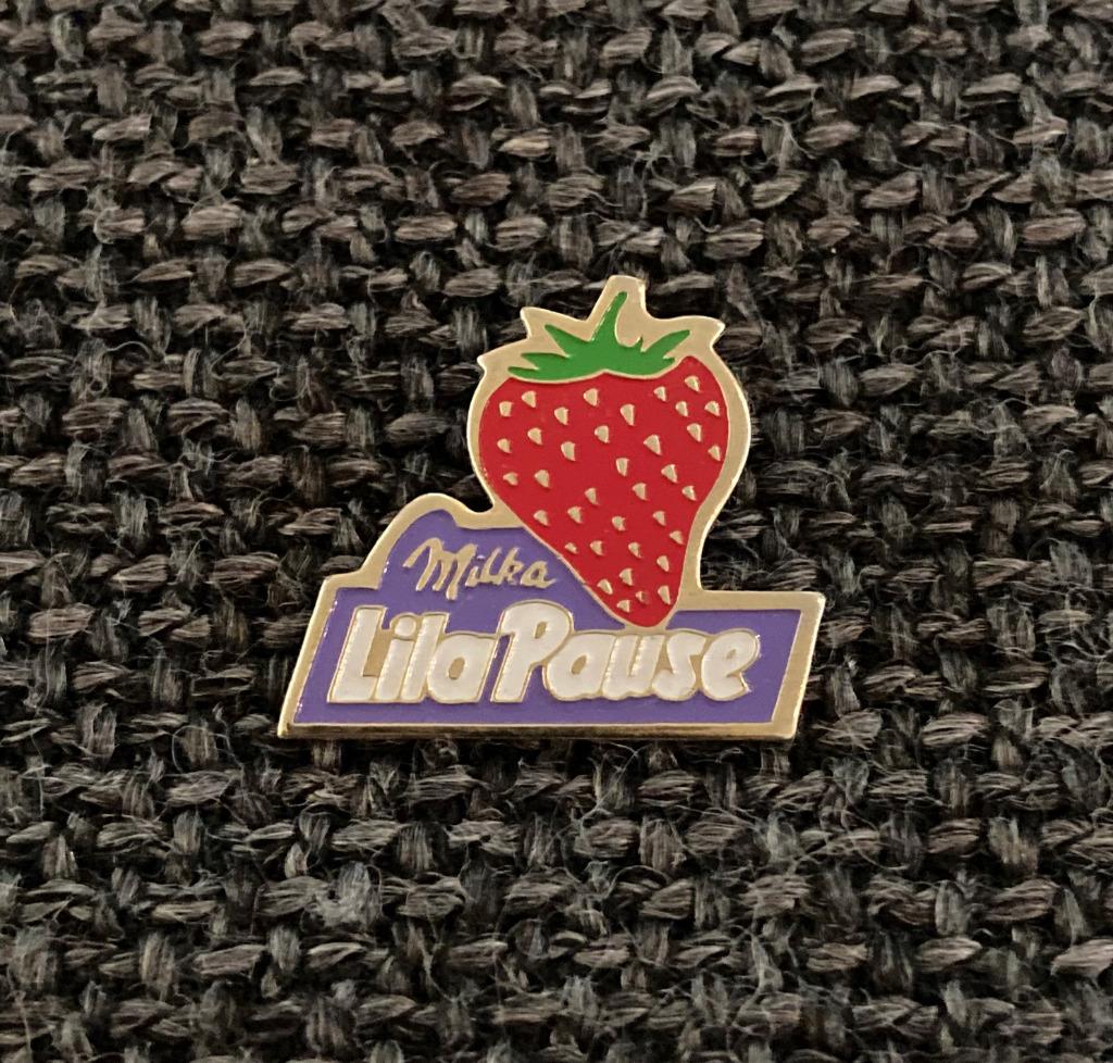 PIN - MILKA - LILA PAUSE, Collections, Envoi, Utilisé, Marque, Insigne ou Pin's