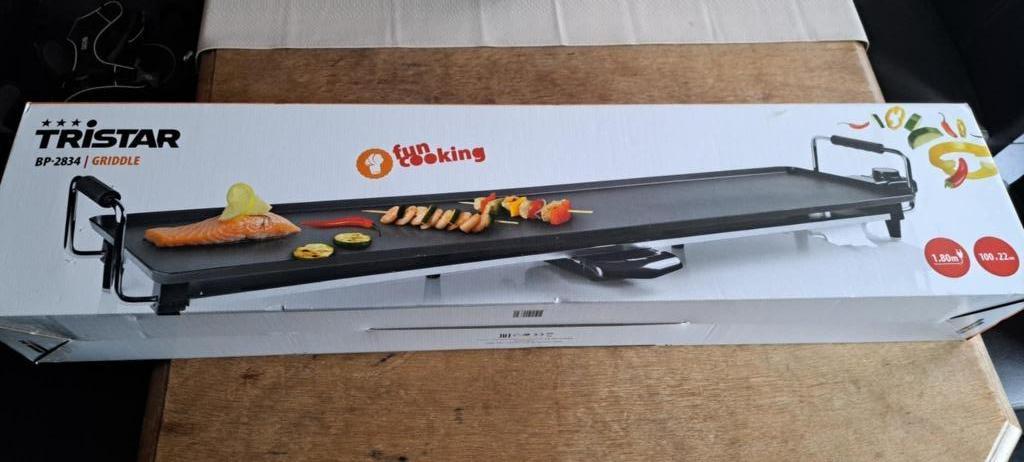 Plancha XXL (Tristar -BP2834) (Neuve), Electroménager, Plaques de gril, Lave-vaisselle, Enlèvement ou Envoi