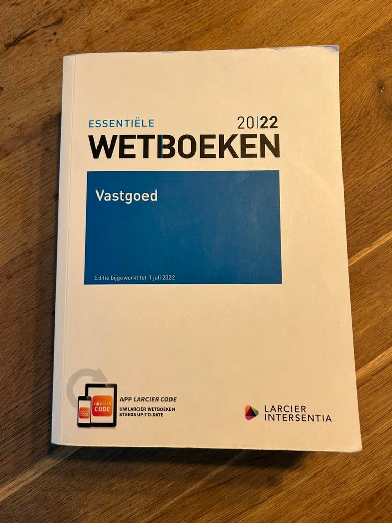 Dagmare Lockefeer - Wetboek Vastgoed - 2022, Boeken, Studieboeken en Cursussen, Ophalen of Verzenden, Zo goed als nieuw, Dagmare Lockefeer