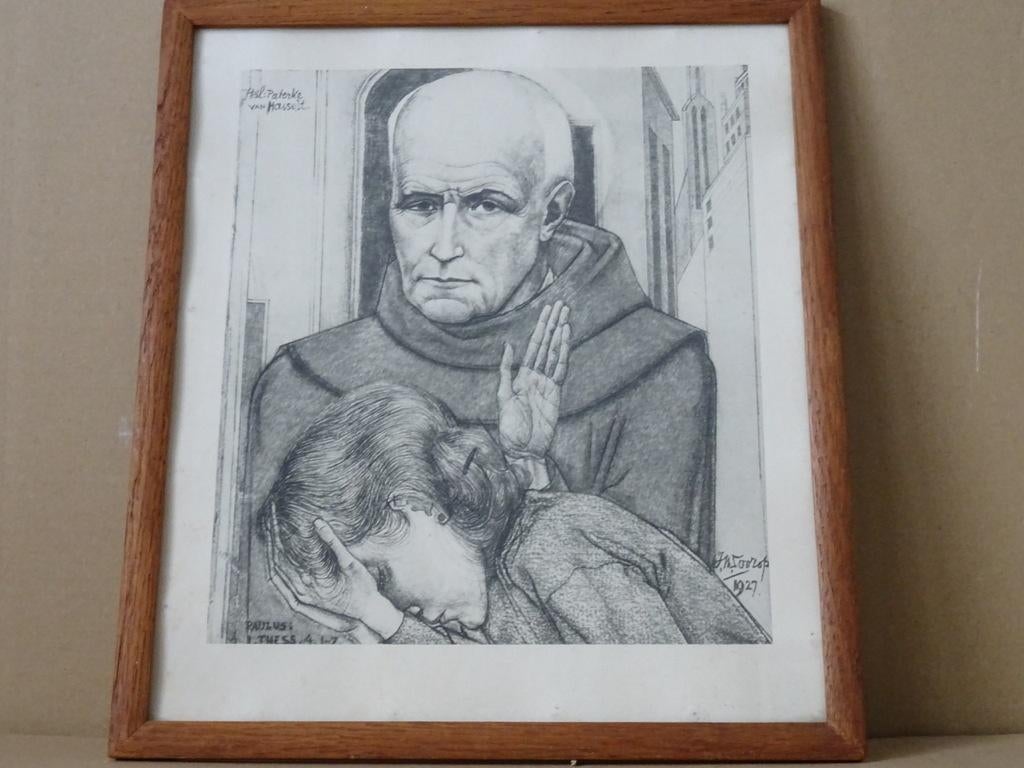 Lithographie ancienne Jan Toorop Heil Paterke van Hasselt, Antiquités & Art, Enlèvement ou Envoi