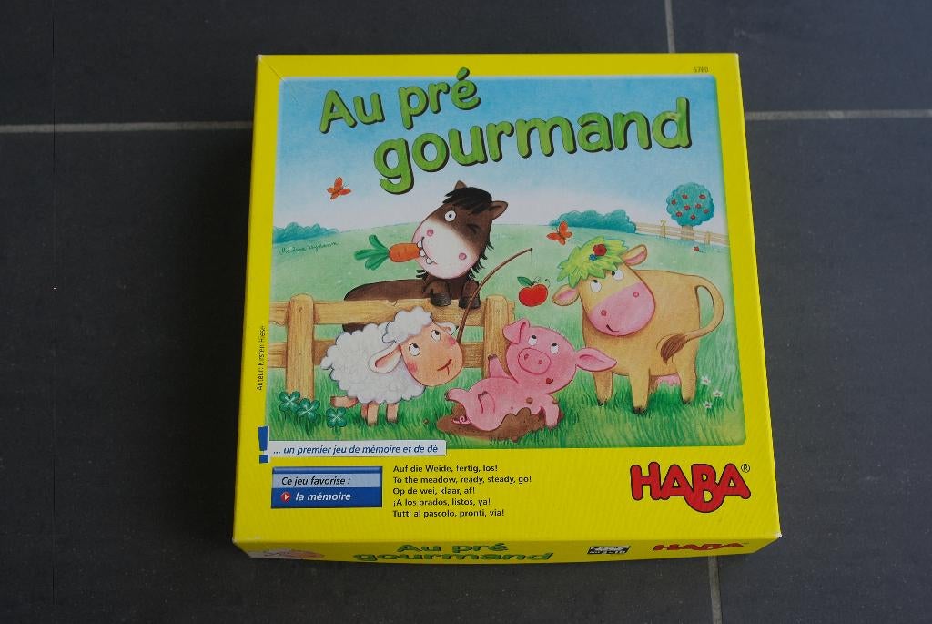 jeu au pré gourmand haba, Enlèvement ou Envoi, Comme neuf, Haba