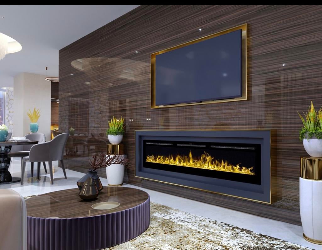 GOEDKOPE Electrische inbouw sfeerhaard 152cm met APP FUNCTIE, Huis en Inrichting, Haarden, Ophalen, Nieuw