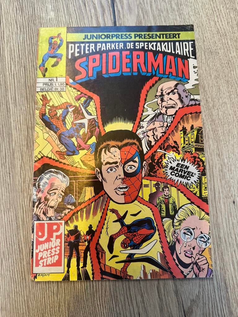Spiderman strip NR 1  mint conditie, Ophalen of Verzenden, Zo goed als nieuw
