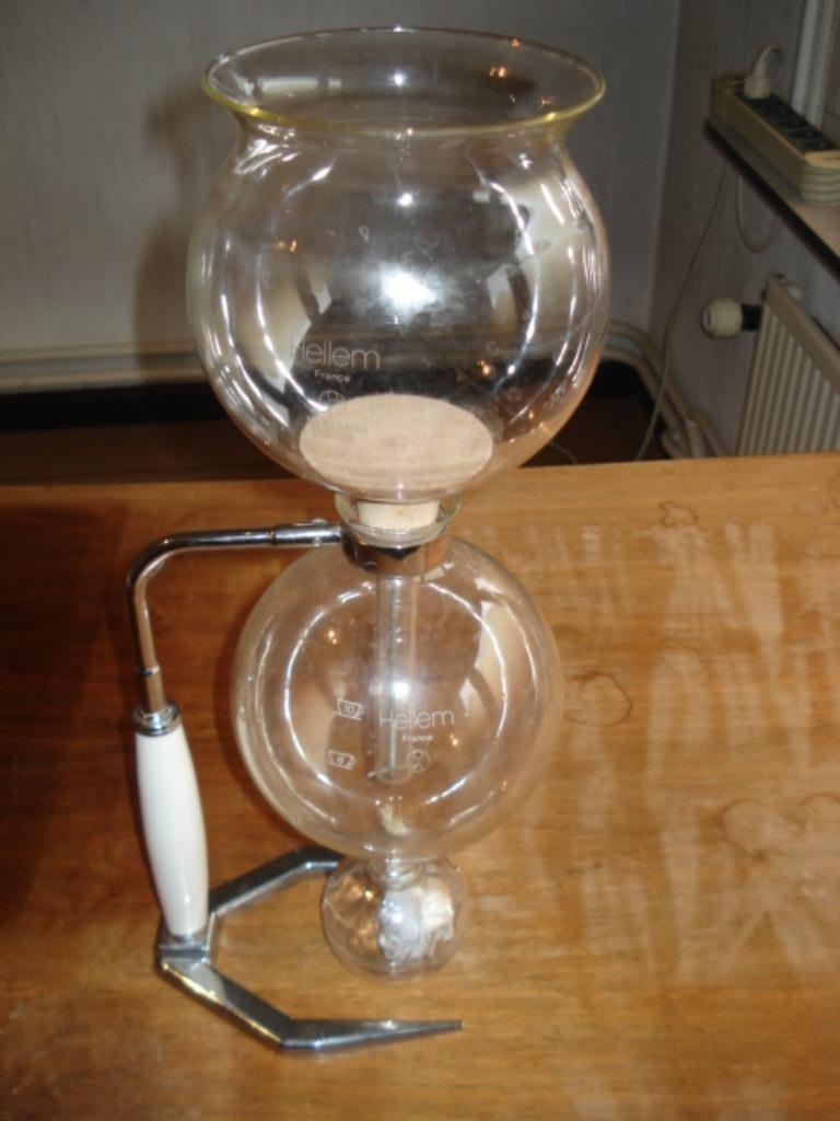 koffiesifon (Hellem), Ophalen, Gebruikt