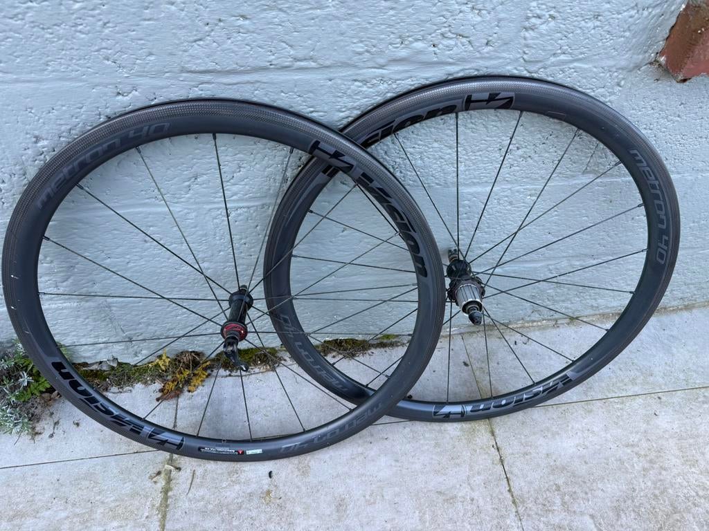 Carbon wielen vision metron velgremmen campa of Shimano body, Fietsen en Brommers, Fietsonderdelen, Gebruikt, Racefiets, Carbon