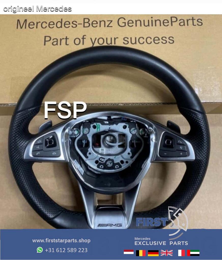 W213 E63 AMG Stuur Mercedes E Klasse 2016-2020 W238 zwart, Auto-onderdelen, Gebruikt, -, Ophalen of Verzenden, -