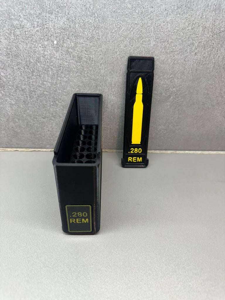Boîte de rangement .280 REM - Fait main - Noir, Ophalen of Verzenden, Nieuw
