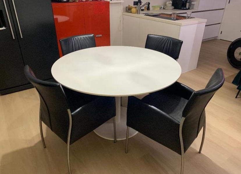 Top  4prachtige stoelen lederen stoelen topmerk joli 200 €, Huis en Inrichting, Ophalen, Zo goed als nieuw