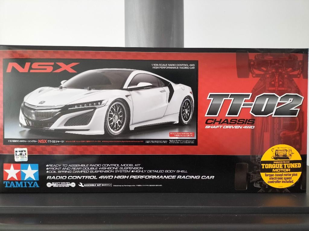 Tamiya Honda nsx TT02, Hobby en Vrije tijd, Nieuw, Schaal 1:10, Auto onroad, Ophalen