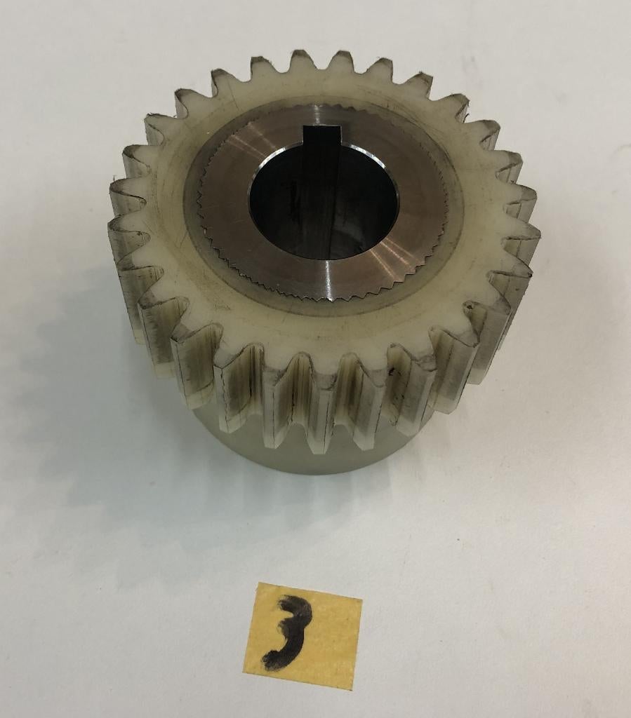 kettingwiel tandwielen lagerwielen nylon wiel kabelrol assen, Ophalen of Verzenden, Gebruikt