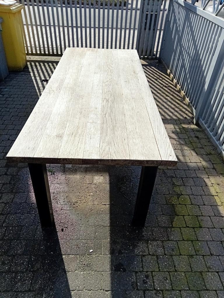 Tuintafel met eiken blad 200x85, Tuin en Terras, Ophalen of Verzenden