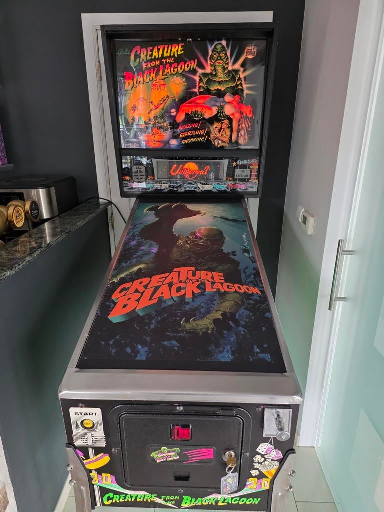 Flipper Bally : Creature from the black lagoon, Collections, Mécanique, Bally, Flipper (jeu), Enlèvement