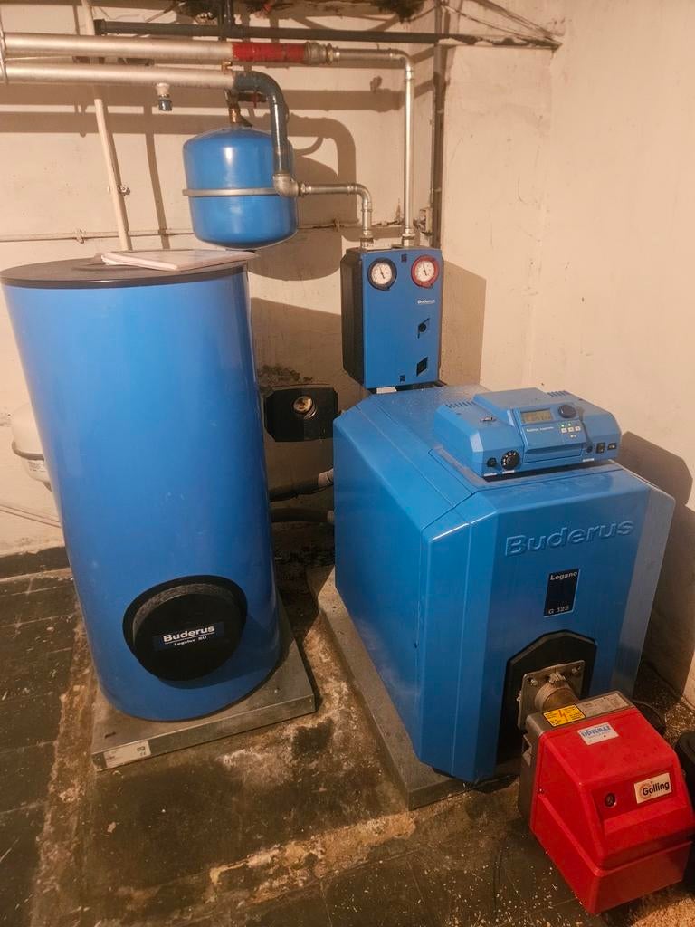 Buderus G125 Mazoutketel met boiler., Enlèvement, Boiler