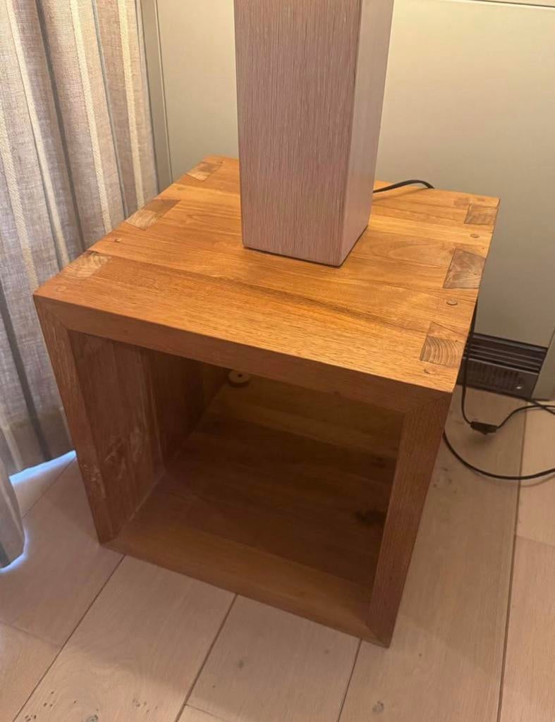 Table d'appoint en bois, Maison & Meubles, Moins de 55 cm, Landelijk, Enlèvement, Bois