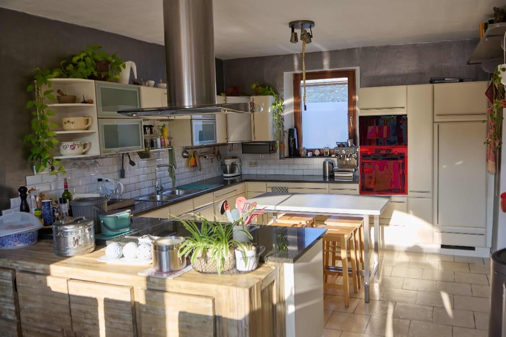 A vendre cuisine semi équipée, Granit ou Pierre, Enlèvement, Utilisé, Cuisine en U