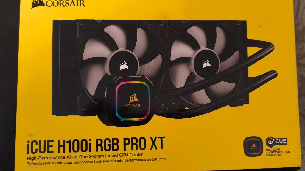 Corsair h100i rgb pro xt, Computers en Software, Computerkoelers, Ophalen of Verzenden, Zo goed als nieuw, Waterkoeling
