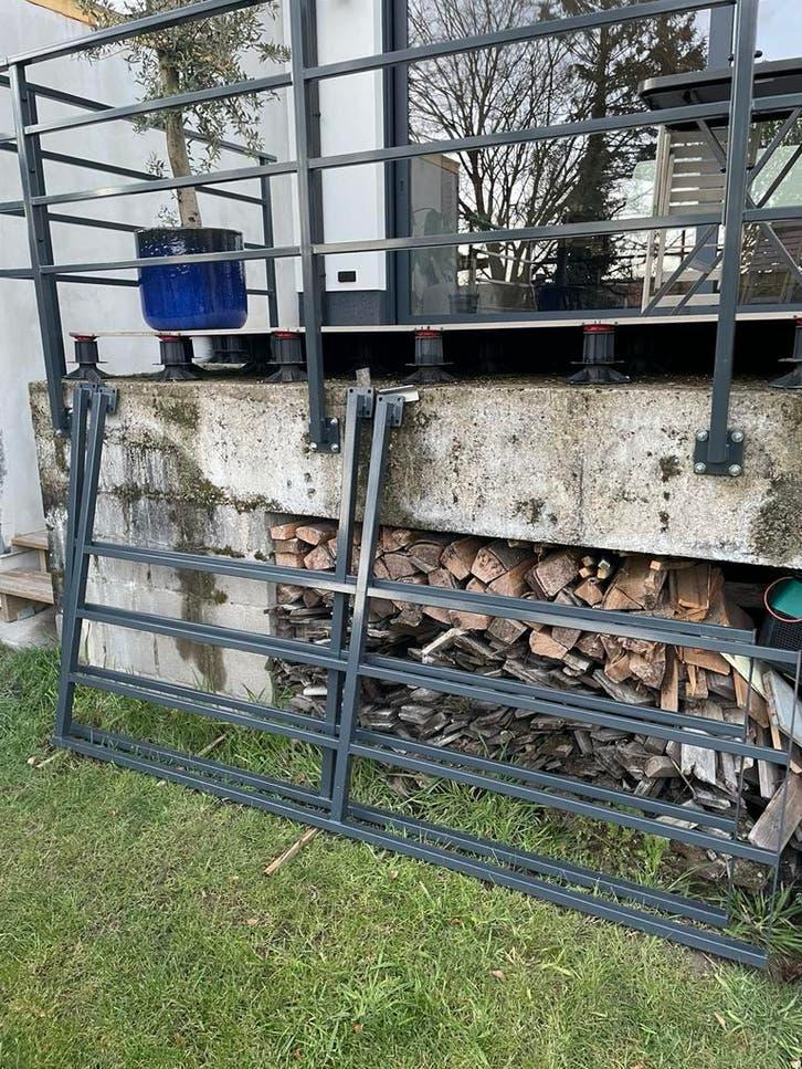 Balustrade/hekwerk terras antraciet, Tuin en Terras, Ophalen, Nieuw, Overige materialen, Sierhekwerk