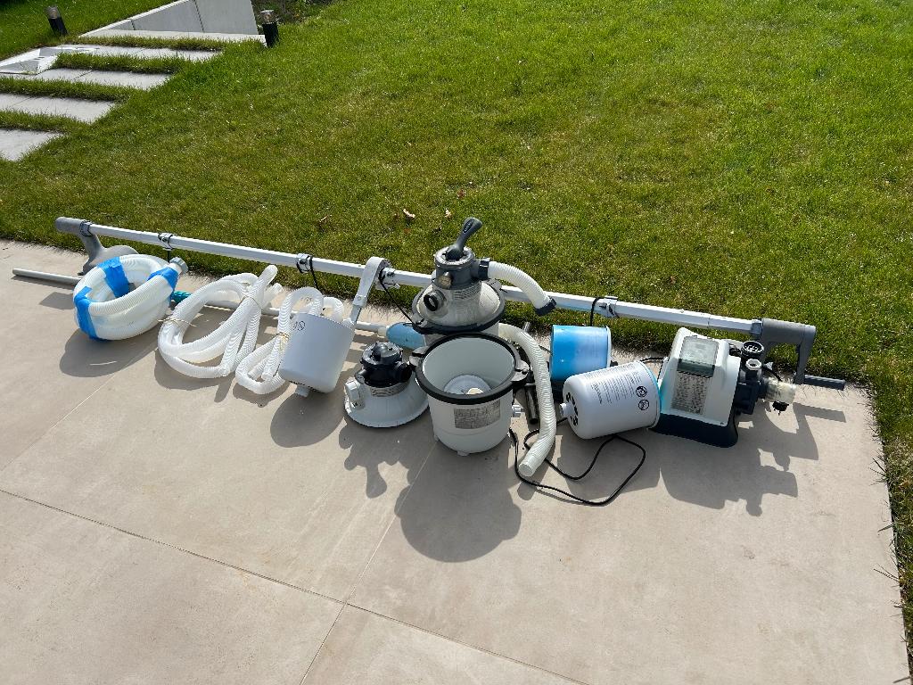 Piscine Intex, Jardin & Terrasse, Piscines, Enlèvement, Utilisé, Rectangulaire, 400 cm ou plus