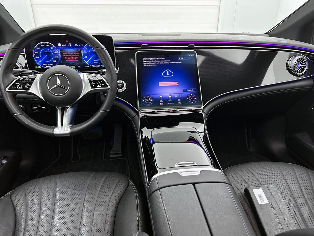 Mercedes-Benz EQE-Klasse 350 Berline Luxury Line Panoramisch, Auto's, Automaat, Zwart, EQE, 750 kg