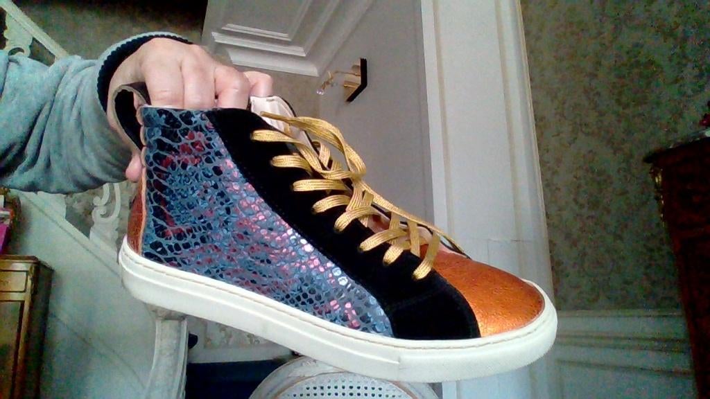 Basket paul marius python ,,en cuir (mixte) joyeuses pâques, Enlèvement