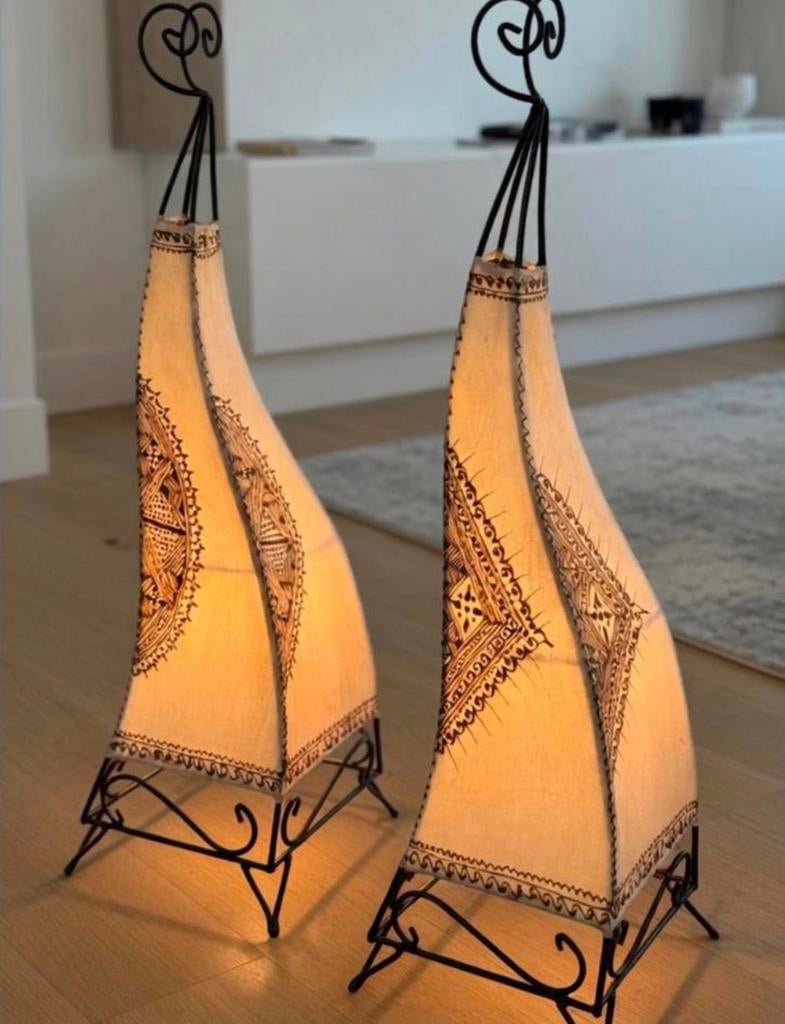 Marokkaanse tafellampen, oosterse sfeer, schemerlampen, Ophalen, Zo goed als nieuw