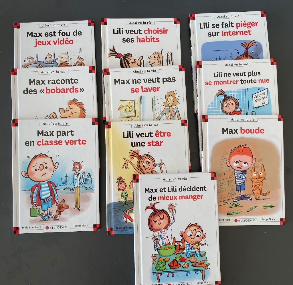 lot de livres MAX ET LILI - édition titres rouges, Livres, Enlèvement ou Envoi, Comme neuf, Non-fiction
