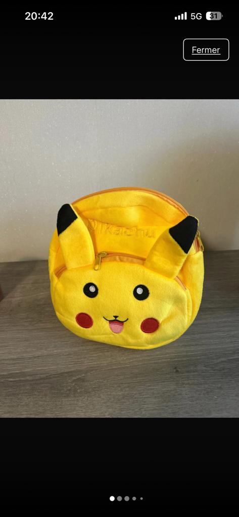 Sac a doc pikatchu, Enlèvement, Neuf