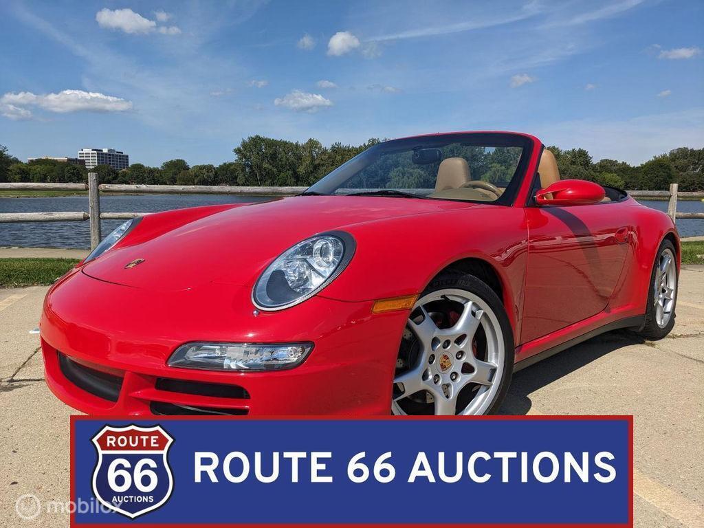 Porsche 911 Carrera S Cabriolet | 2006 | Route 66 Auctions, Auto's, Porsche, Gebruikt, Zwart, Bedrijf, Handgeschakeld