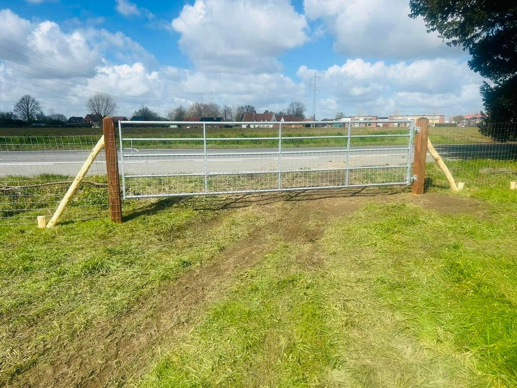 Portes de pâturage galvanisées robustes - demi-maille, Pâturage, 4 chevaux ou poneys ou plus