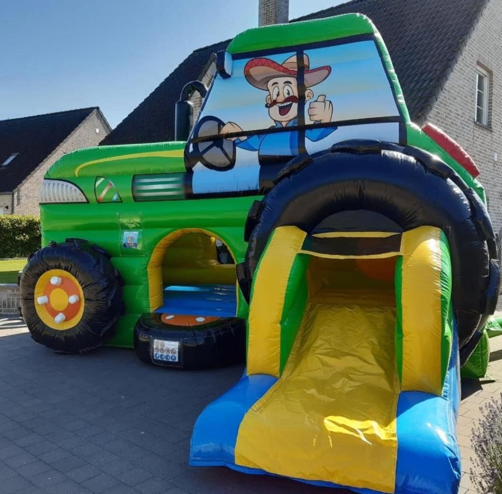 Tractor springkasteel te huur, Enlèvement