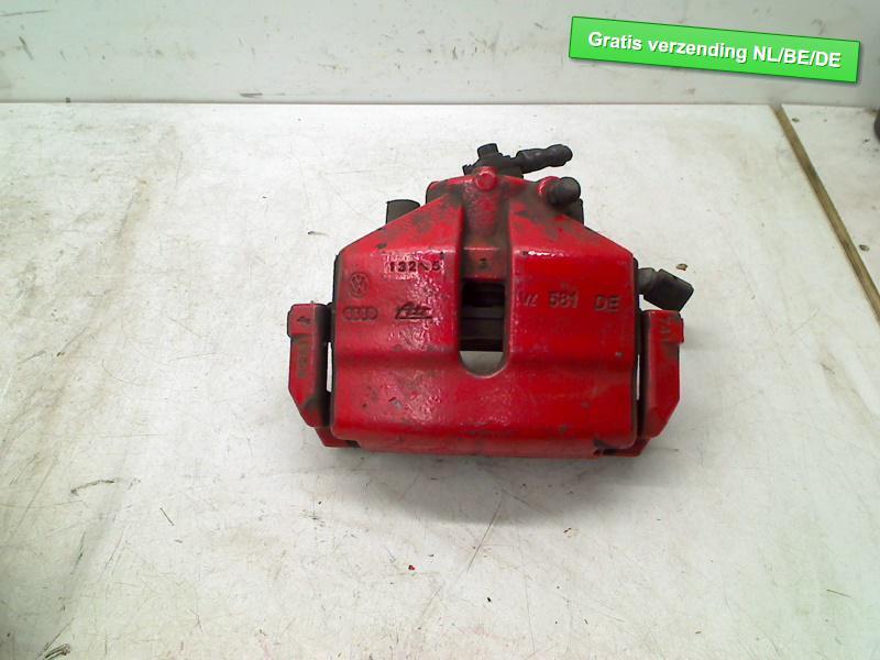 REMKLAUW LINKS VOOR Rood Golf VI (5K1) (1K0615123M), Auto-onderdelen, Remmen en Aandrijving, Volkswagen, Gebruikt