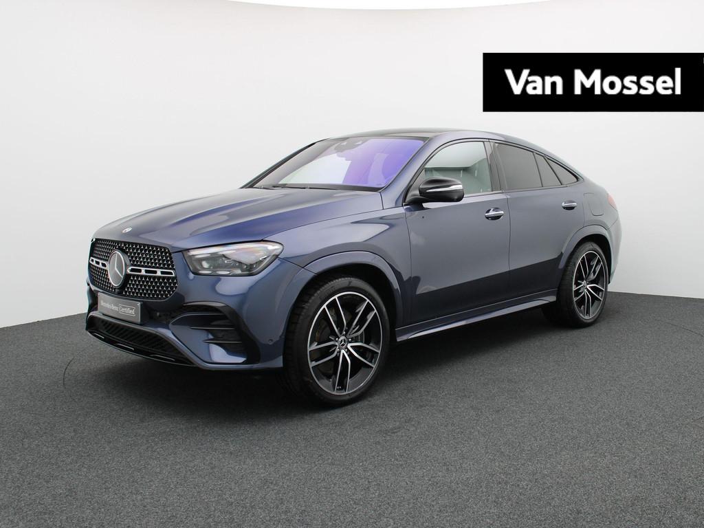 Mercedes-Benz GLE 400 e AMG Line Coupé + PANO + BURMESTER +, Auto's, Mercedes-Benz, 4 cilinders, Blauw, 26 kWh, Bedrijf