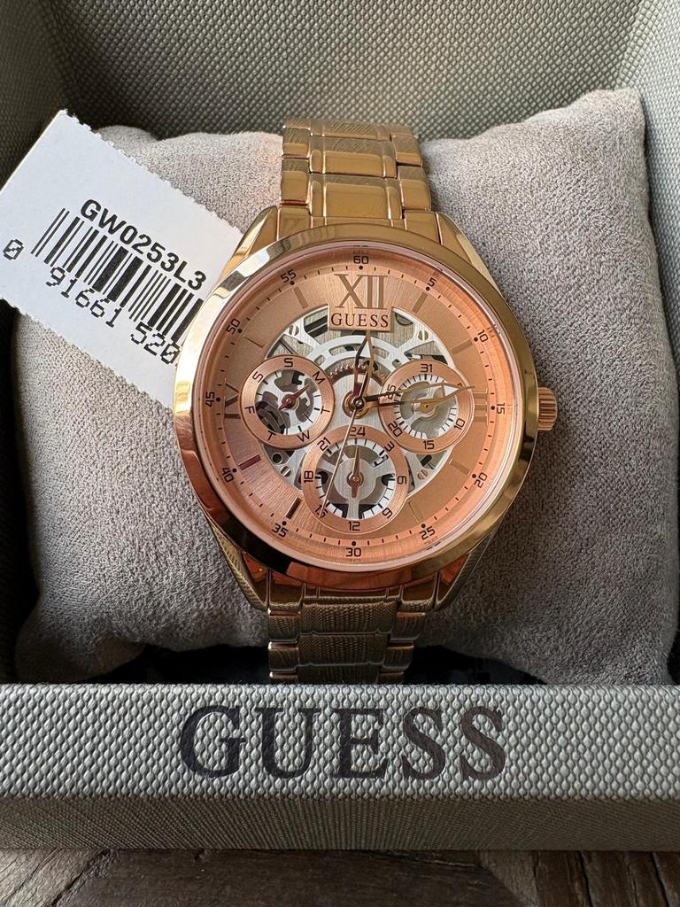 GUESS DAMESHORLOGE !!!, Handtassen en Accessoires, Staal, Staal, Guess, Polshorloge
