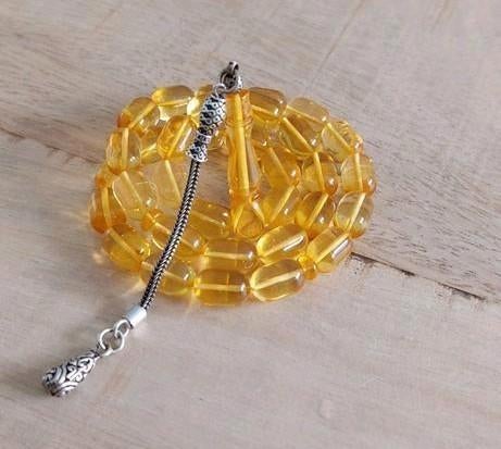 Tesbih uit natuurlijke amber, Ophalen of Verzenden, Overige materialen, Overige typen