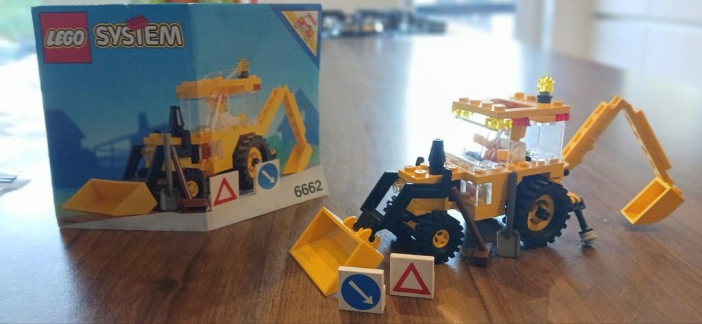 Lego set 6662 backhoe graafmachine, Ophalen of Verzenden, Lego
